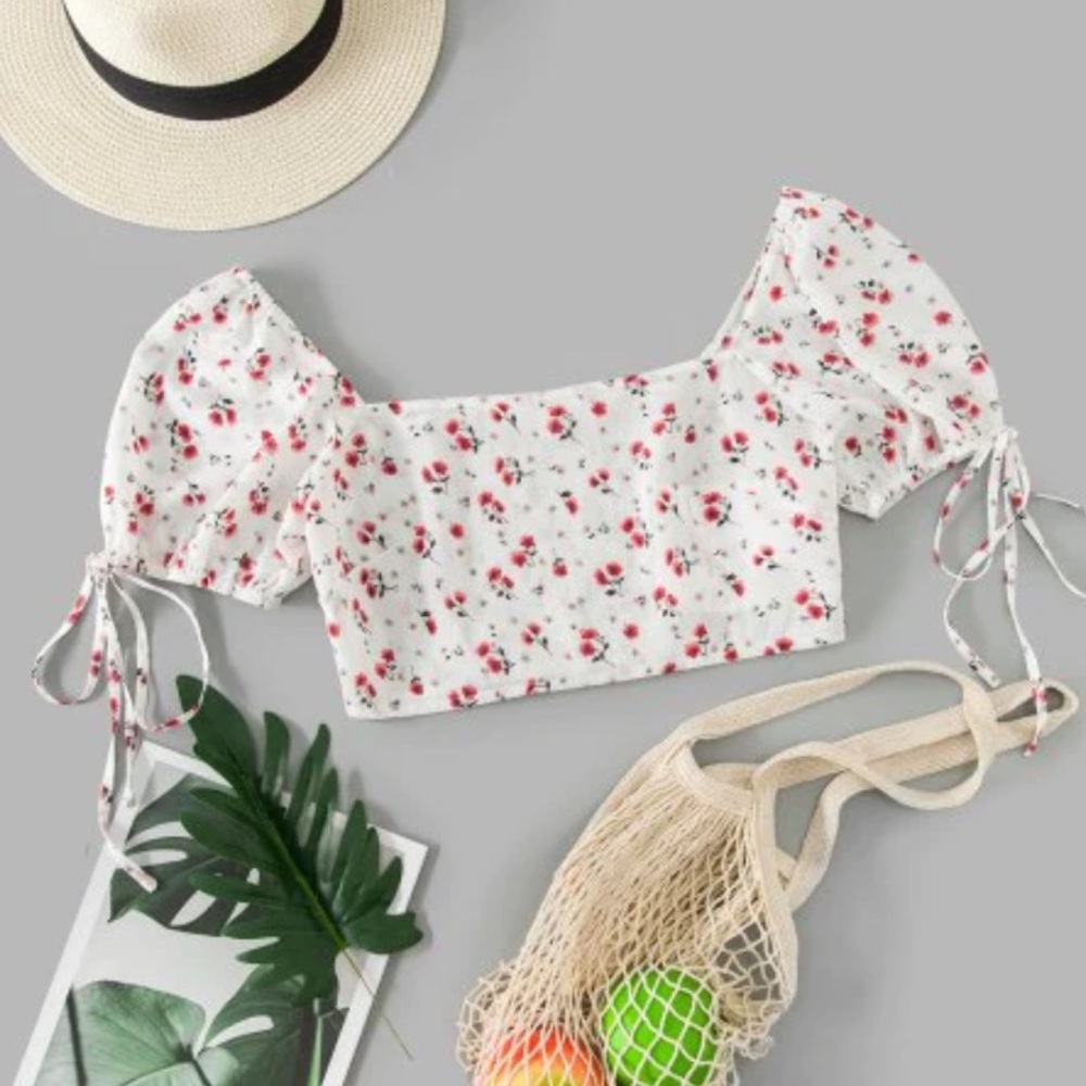 Zaful crop top floral